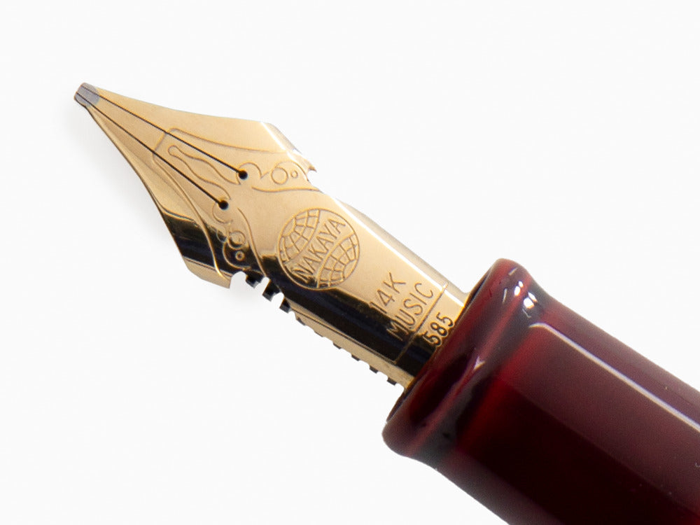 Nakaya Cigar Füllfederhalter Portable, Aka-Tamenuri, Elastic, Music