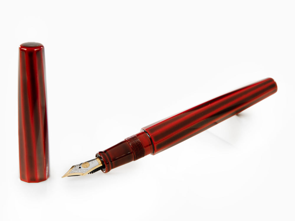 Nakaya Cigar Füllfederhalter Portable, Aka-Tamenuri, DEC TW, Bicolour