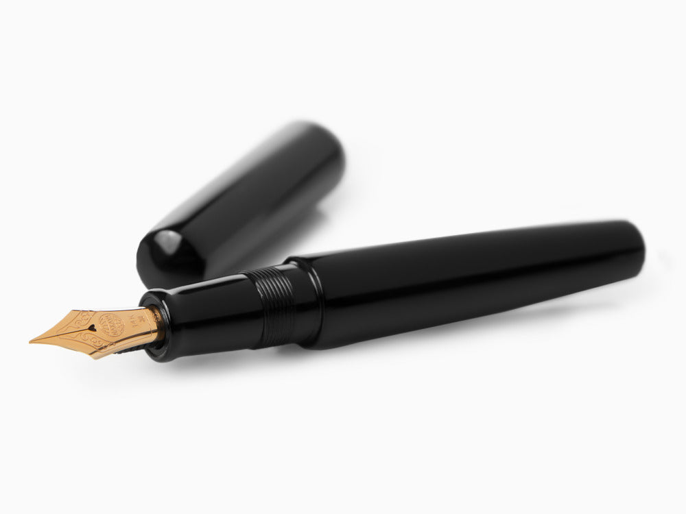 Nakaya Cigar Kuro-Roiro Füllfederhalter Piccolo, Schwarz, Roségold