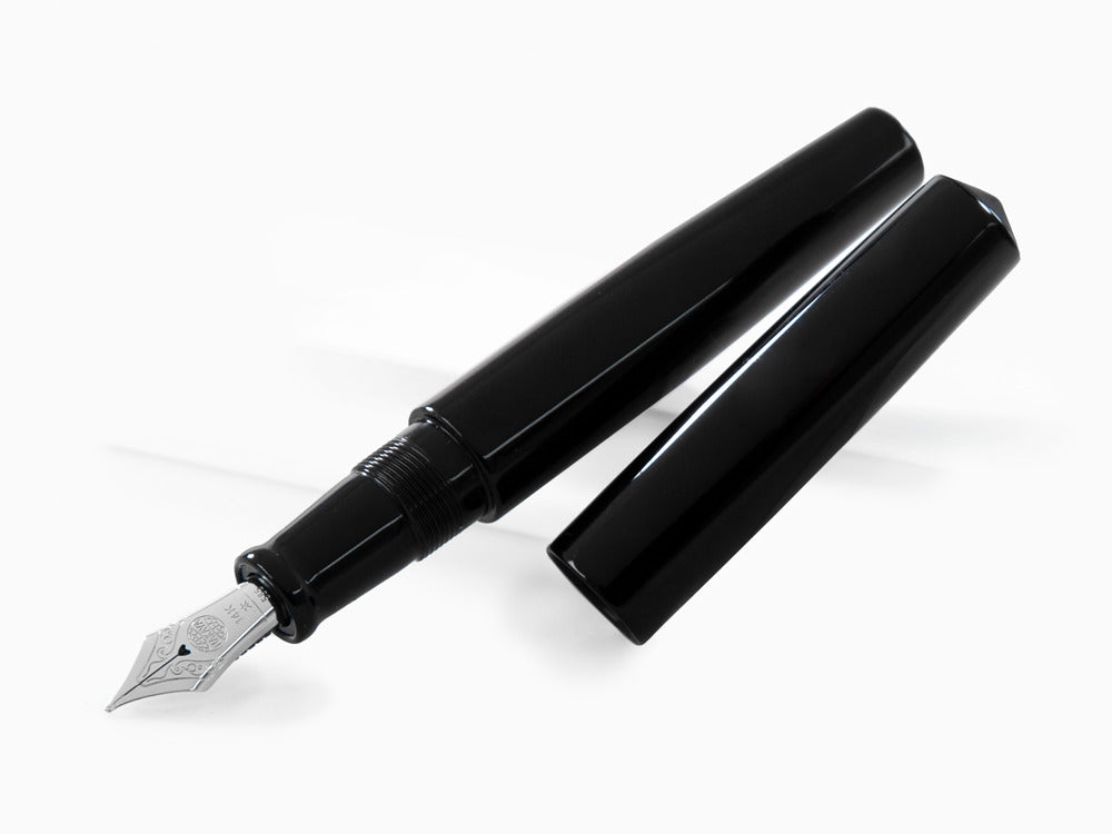 Nakaya Cigar Kuro-Roiro Füllfederhalter Piccolo, 14K Gold - Rhodium