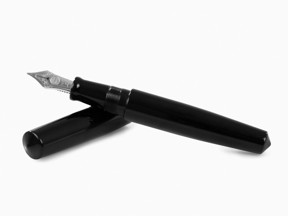 Nakaya Cigar Kuro-Roiro Füllfederhalter Piccolo, 14K Gold - Rhodium