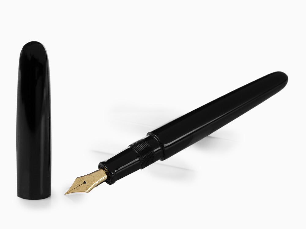 Nakaya Cigar Kuro-Roiro Portable Black Füllfederhalter, Schwar