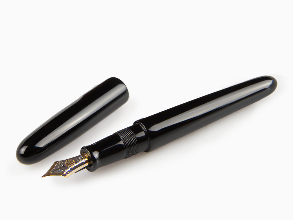 Nakaya Cigar Kuro-Roiro Füllfederhalter Portable, Schwarz, 14k bicolour