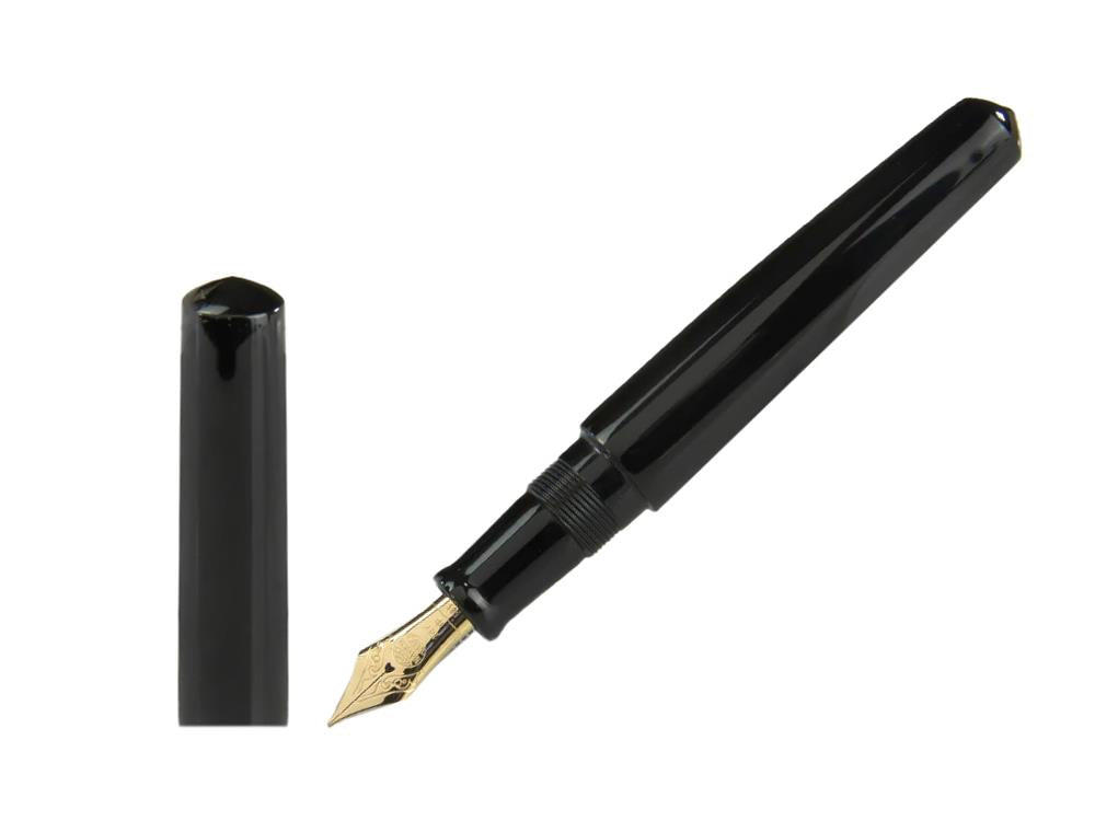 Nakaya Cigar Kuro-Roiro Piccolo Füllfederhalter, Schwarz, Naturkautschuk