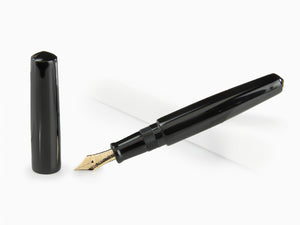 Nakaya Cigar Piccolo Füllfederhalter, Schwarz, Naturkautschuk