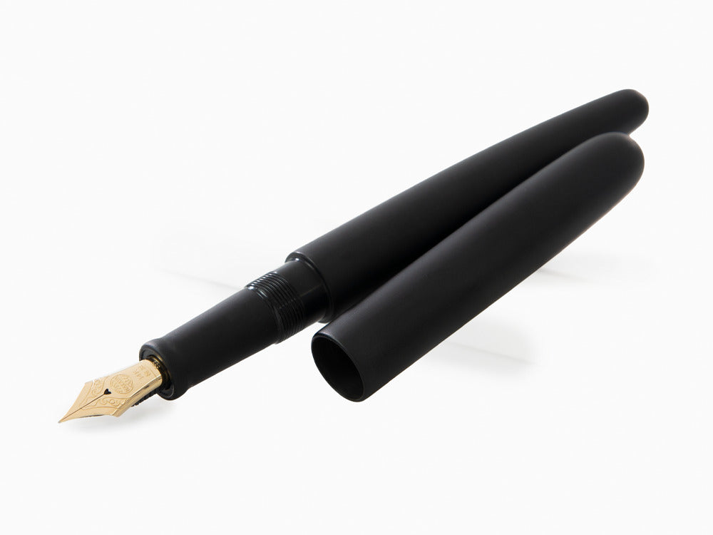 Nakaya Cigar Füllfederhalter Long, Black Hairline, Ebonite