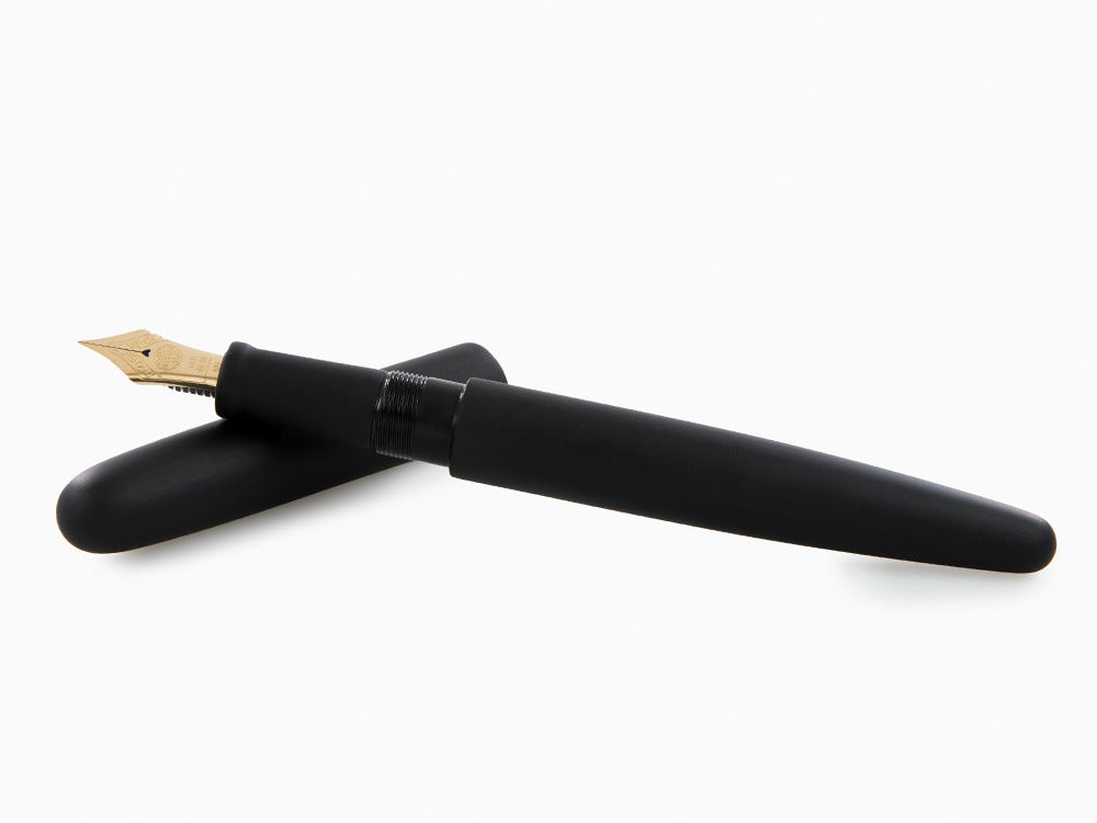 Nakaya Cigar Füllfederhalter Long, Black Hairline, Ebonite