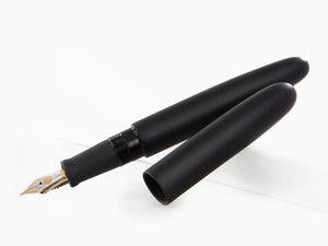 Nakaya Cigar Füllfederhalter Long, Black Hairline, D-17mm, 14k Gold