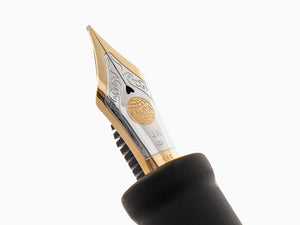 Nakaya Cigar Füllfederhalter Long, Black Hairline, D-17mm, 14k Gold