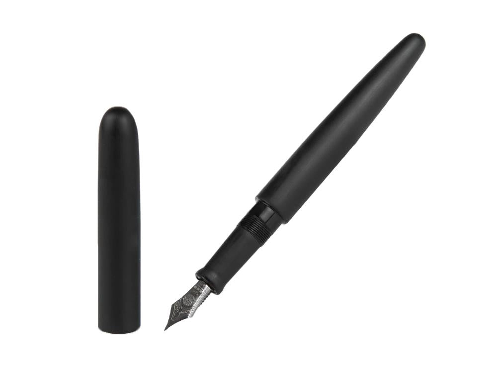 Nakaya Cigar Füllfederhalter Long, Black Hairline, Ebonite, Ruthenium