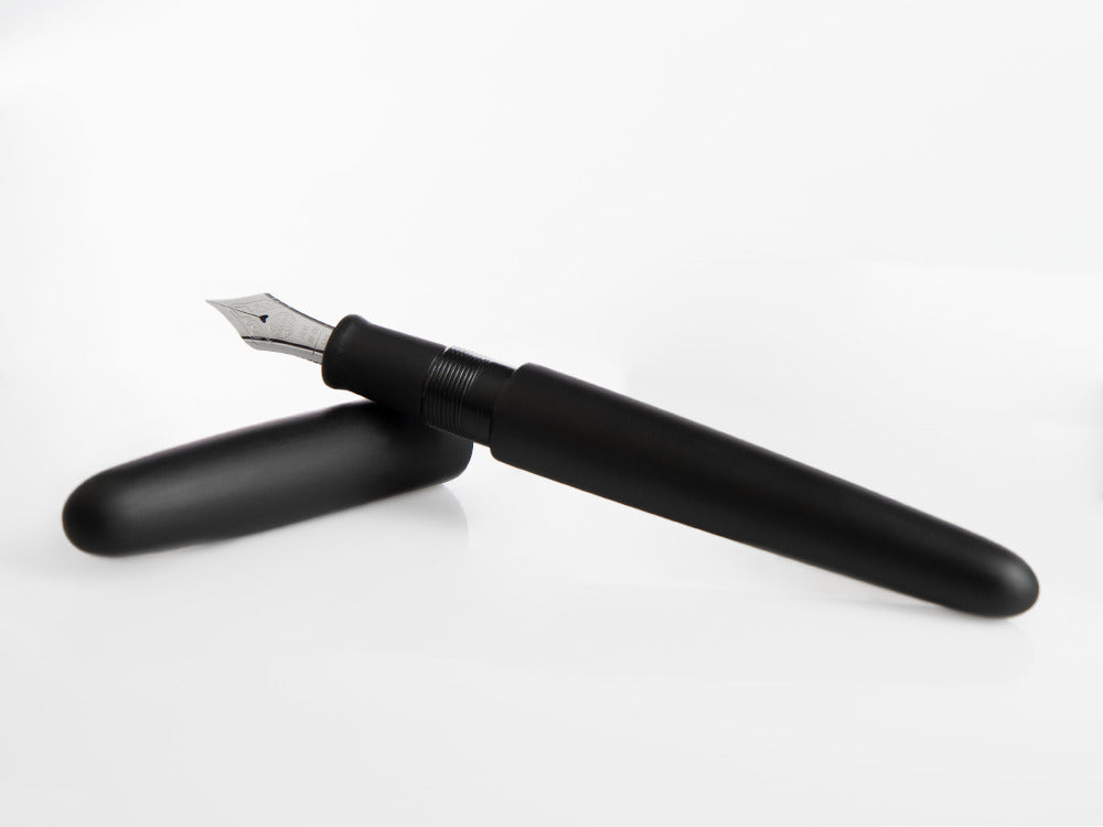 Nakaya Cigar Füllfederhalter Portable, Black Hairline, Rhodium