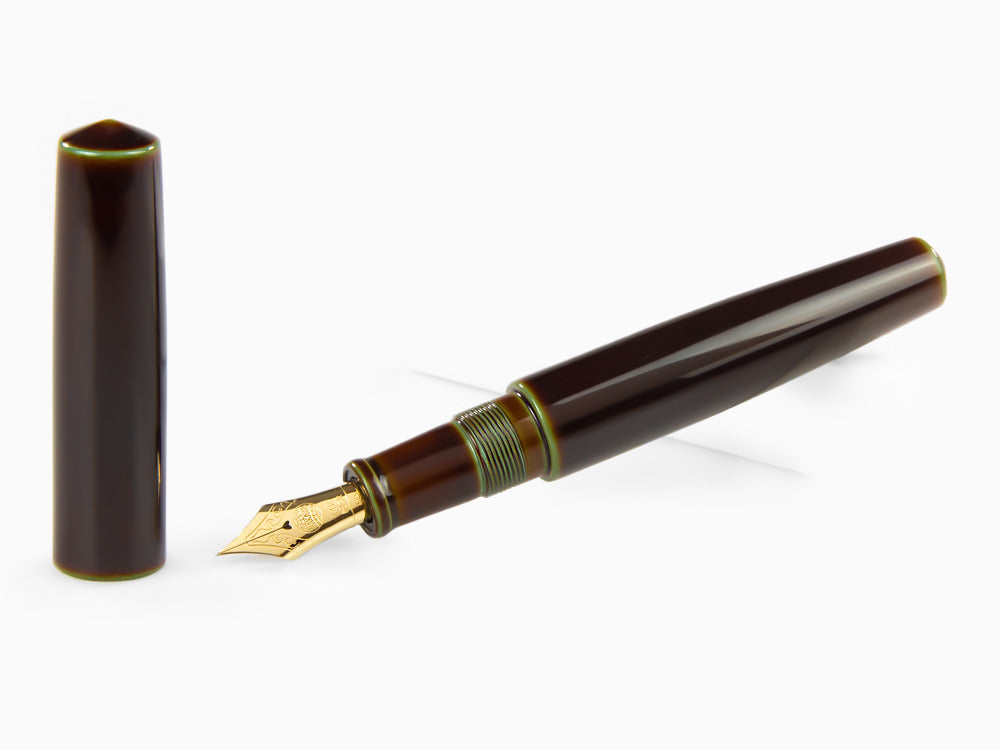 Nakaya Cigar Piccolo Heki Tamenuri Füllfederhalter, Naturkautschuk