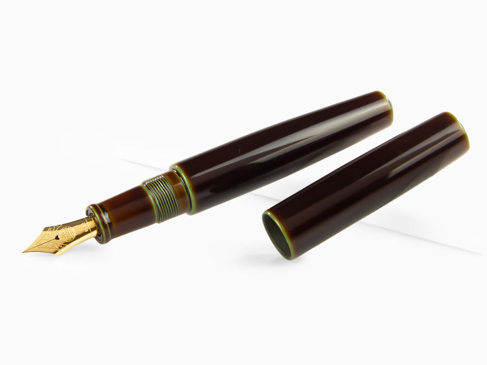 Nakaya Cigar Piccolo Heki Tamenuri Füllfederhalter, Naturkautschuk