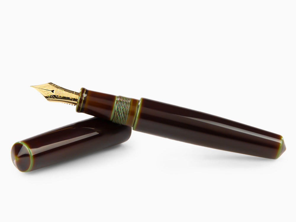 Nakaya Cigar Piccolo Heki Tamenuri Füllfederhalter, Naturkautschuk