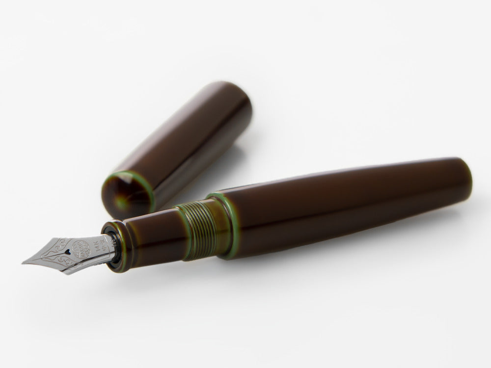 Nakaya Cigar Füllfederhalter Piccolo, Heki-Tamenuri, 14K Gold - Rhodium