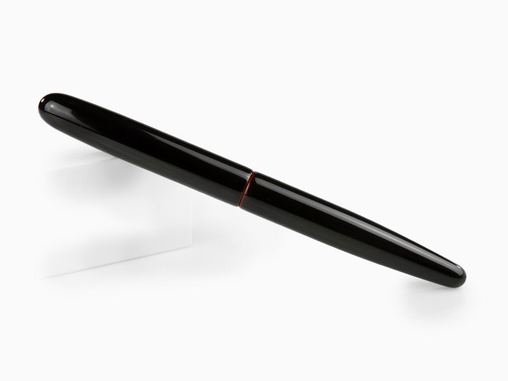 Nakaya Cigar Long, Kuro-Tamenuri Füllfederhalter, Ebonite, Urushi Lack