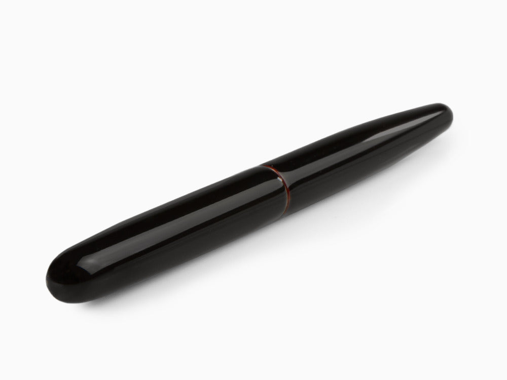 Nakaya Cigar Long, Kuro-Tamenuri Füllfederhalter, Ebonite, Urushi Lack