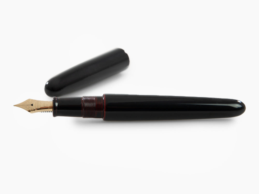 Nakaya Cigar Portable Kuro-Tamenuri Füllfederhalter,  Urushi Lack