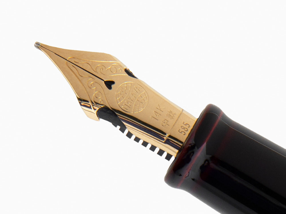 Nakaya Cigar Portable Füller, Kuro-Tamenuri, Ebonite, Elastische Feder