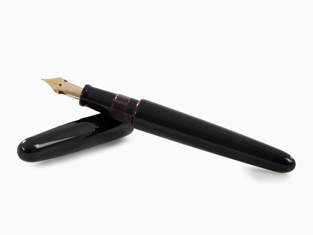 Nakaya Cigar Portable Füller, Kuro-Tamenuri, Ebonite, Elastische Feder