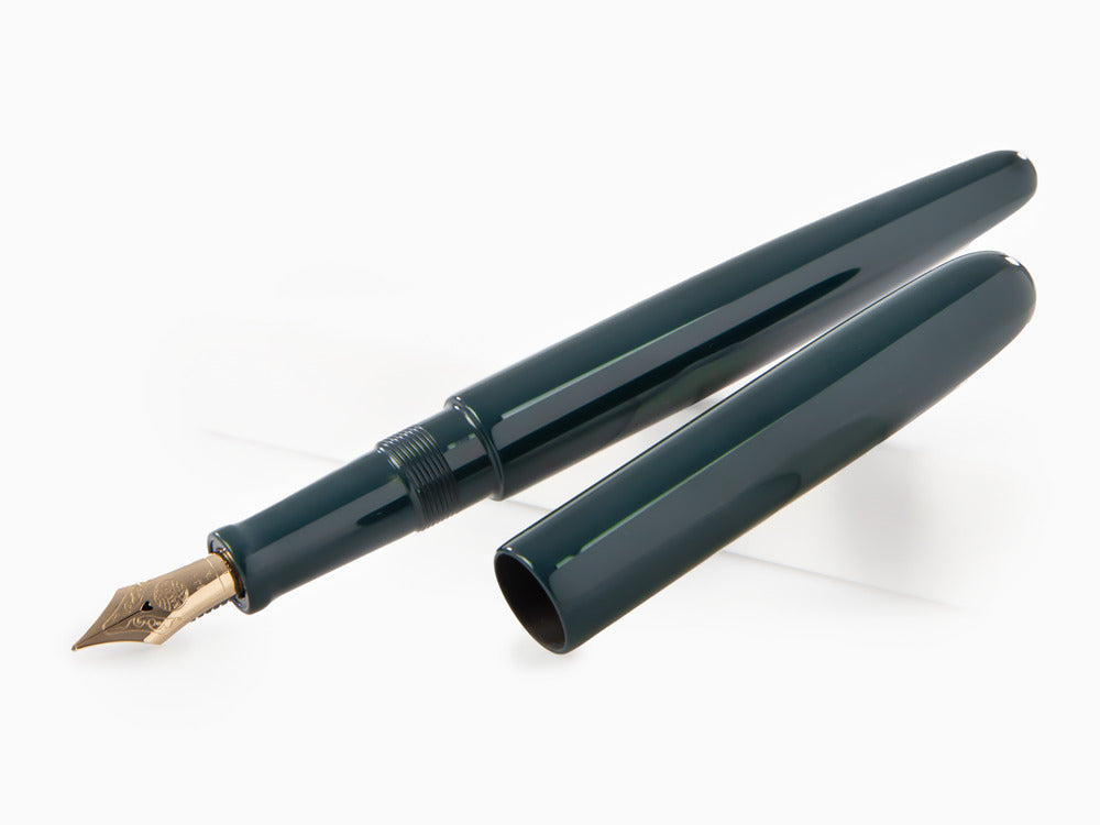 Nakaya Cigar Long Füllfederhalter Midori, Ebonite Urushi Lack