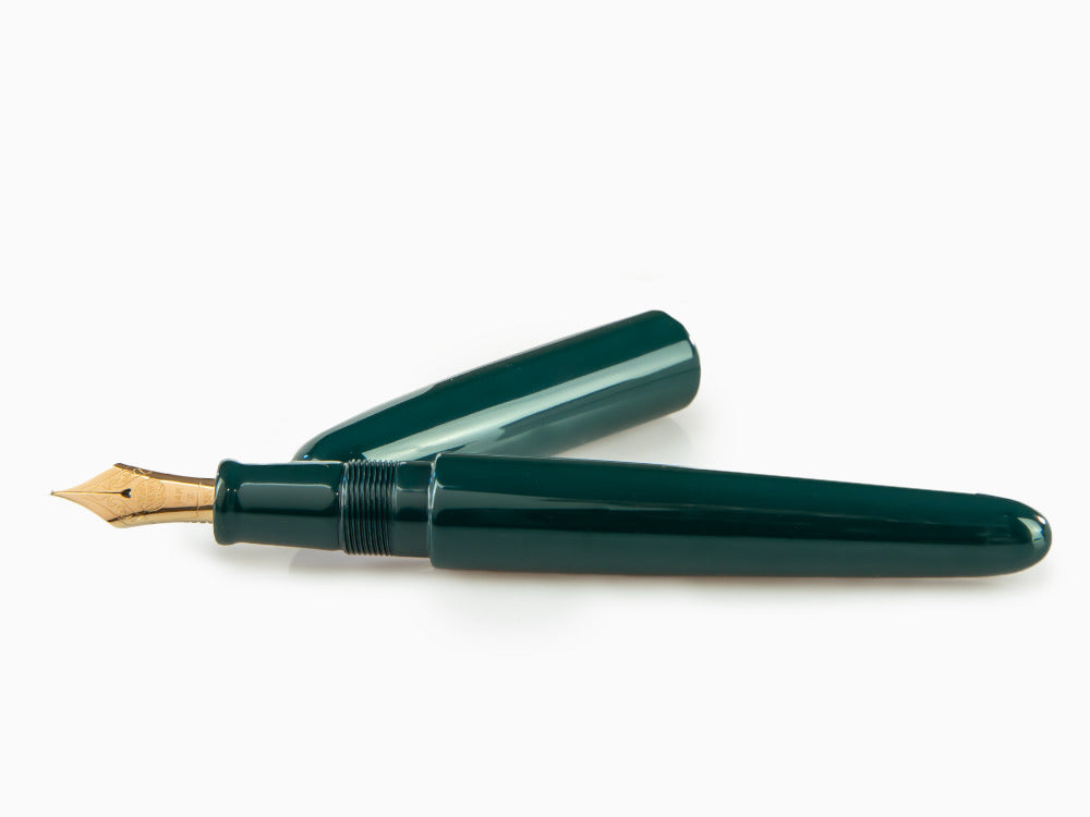 Nakaya Cigar Portable Midori Füllfederhalter, Ebonite, Urushi Lack