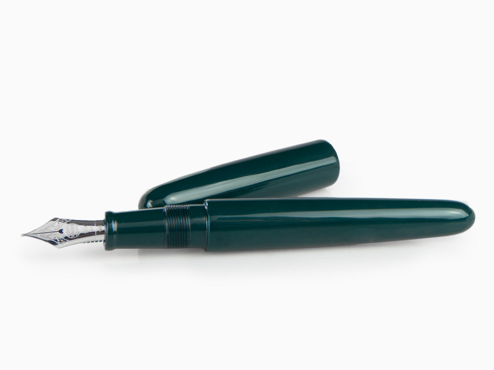 Nakaya Cigar Füllfederhalter Portable, Midori, Ebonite,14K Gold/Rhodium
