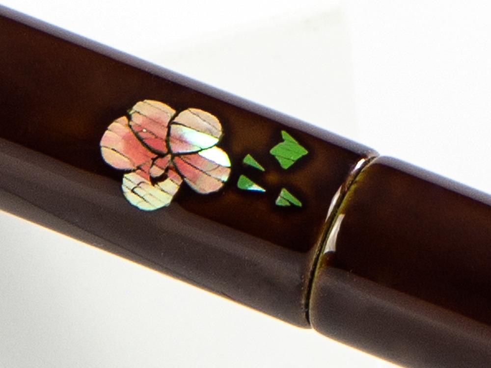 Nakaya Cigar Füllfederhalter, Mukuge, Naturkautschuk und Urushi Lack