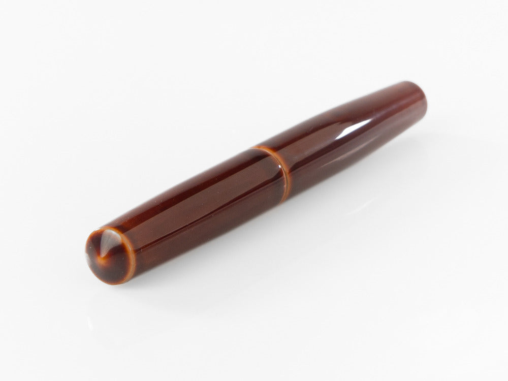 Nakaya Cigar Füllfederhalter Piccolo, Toki-Tamenuri, Ebonite, Rhodium