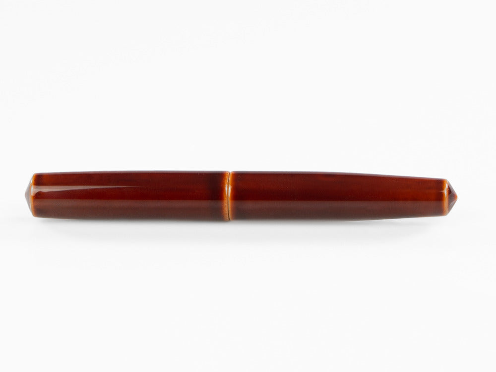 Nakaya Cigar Füllfederhalter Piccolo, Toki-Tamenuri, Ebonite, Rhodium