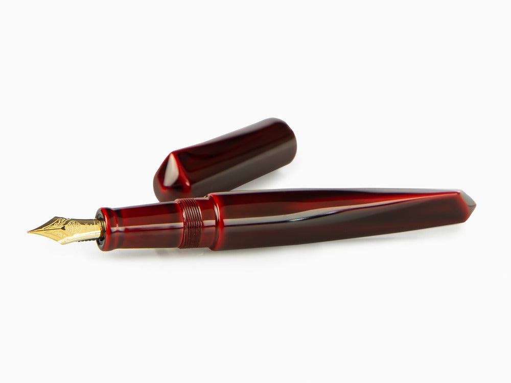 Nakaya Dorsal Fin Ver.2 Füllfederhalter Aka-Tamenuri, Ebonite, Urushi