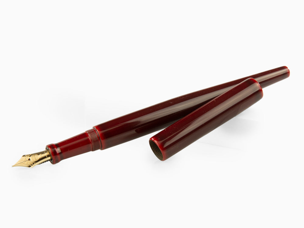 Nakaya Desk Füllfederhalter, Aka-Tamenuri, Naturkautschuk und Urushi