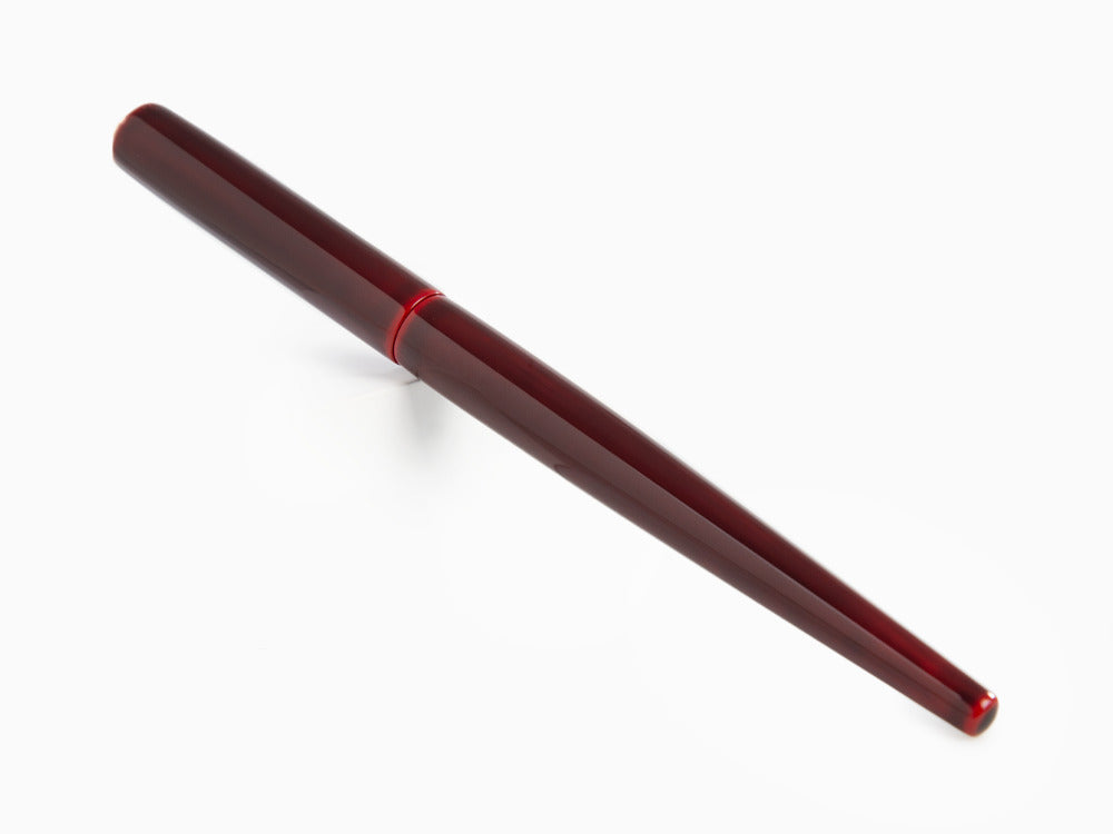 Nakaya Desk Füllfederhalter, Aka-Tamenuri, 14K Roségold