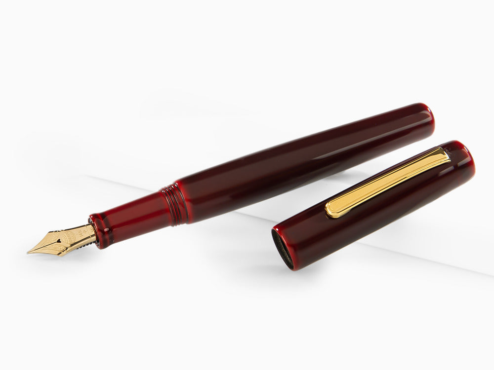 Nakaya Neo-Standard Füllfederhalter, Aka-Tamenuri, Ebonite