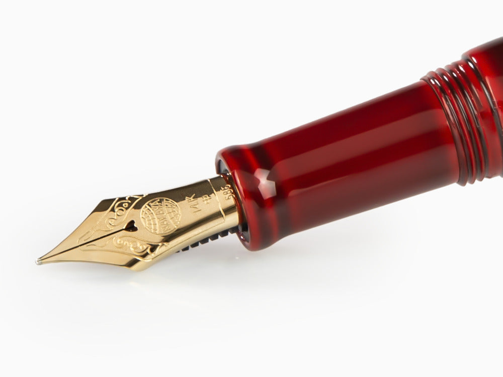 Nakaya Neo-Standard Füllfederhalter, Aka-Tamenuri, Ebonite