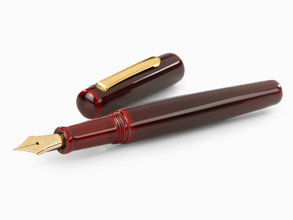 Nakaya Neo-Standard Füllfederhalter, Aka-Tamenuri, Ebonite