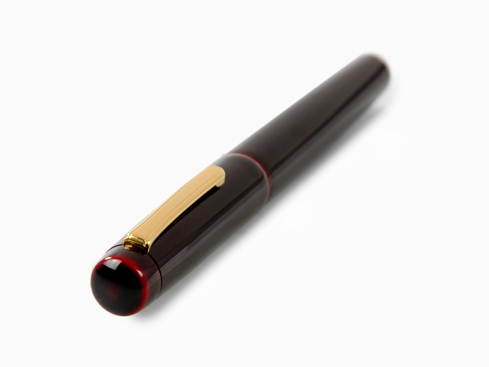 Nakaya Neo-Standard Füllfederhalter, Aka-Tamenuri, 14k Gold bicolour