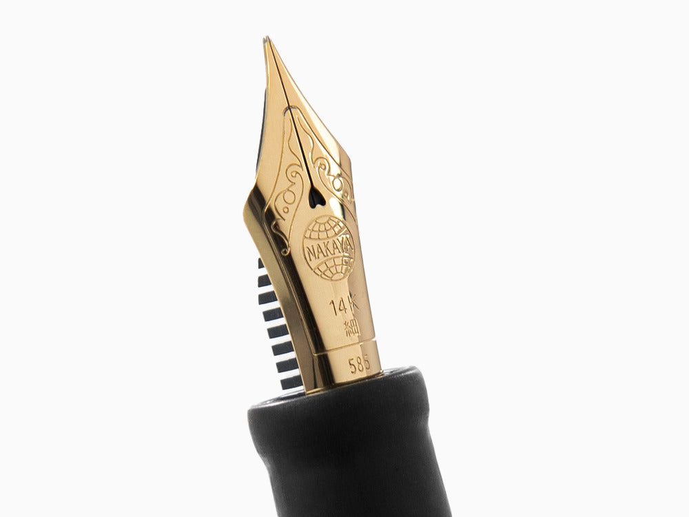 Nakaya Neo-Standard Füllfederhalter, Black Hairline, Naturkautschuk