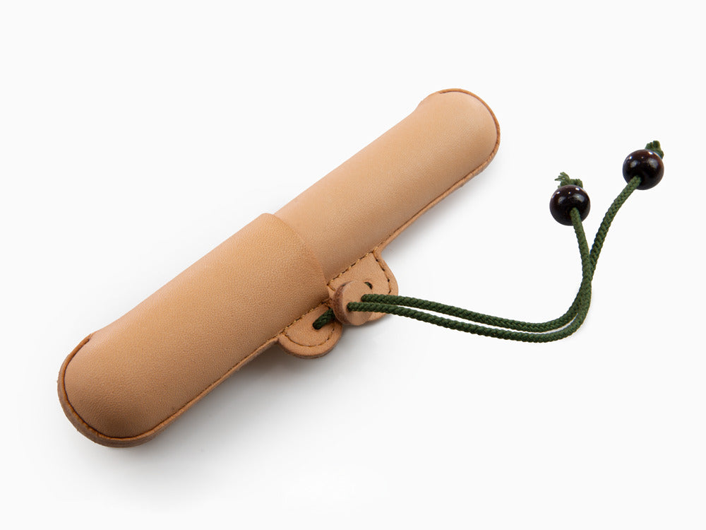 Nakaya Etui, Leder, Braun / Grün, 1 Schreibgerät