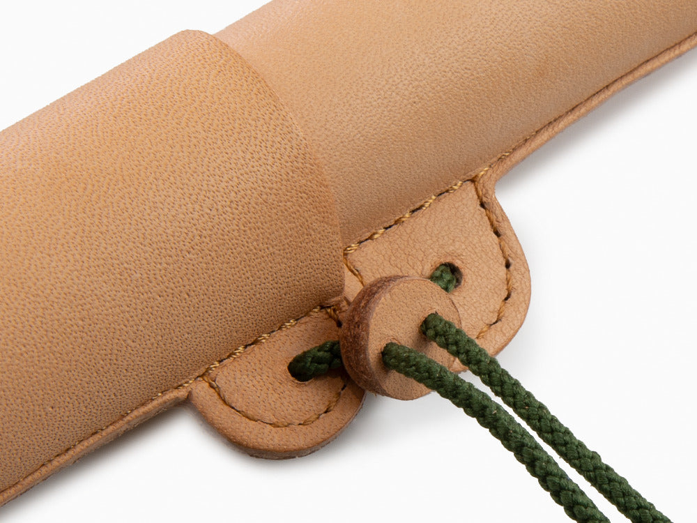 Nakaya Etui, Leder, Braun / Grün, 1 Schreibgerät