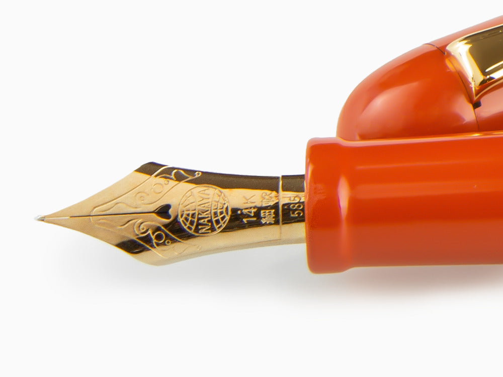 Nakaya Writer Long Füllfederhalter, Arai Shu, Ebonite