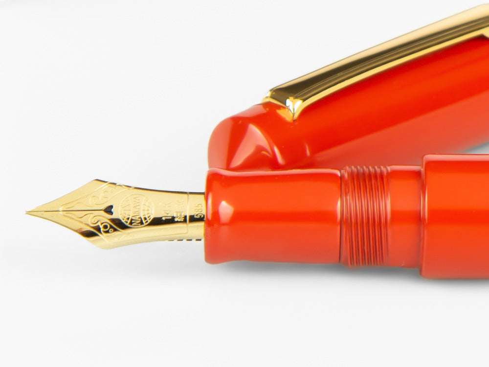 Nakaya Writer Füllfederhalter Arai Shu, Naturkautschuk und Urushi Lack