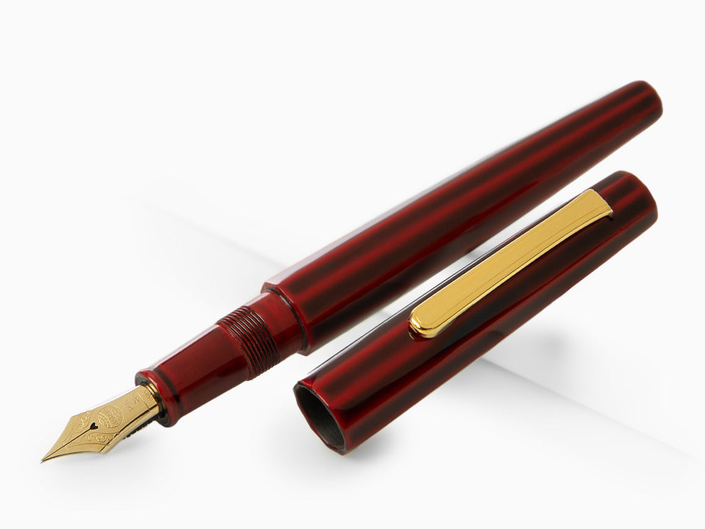 Nakaya Writer Decapod ST Füller, Aka Tamenuri, Naturkautschuk