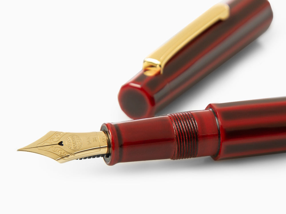 Nakaya Writer Decapod ST Füller, Aka Tamenuri, Naturkautschuk