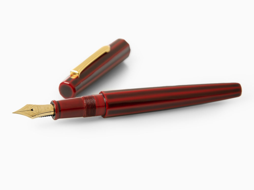 Nakaya Writer Decapod ST Füller, Aka Tamenuri, Naturkautschuk