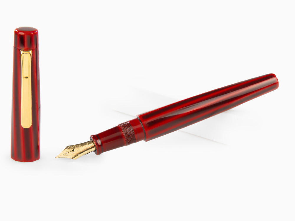 Nakaya Writer Füllfederhalter Aka-Tamenuri, Decapod Twisted