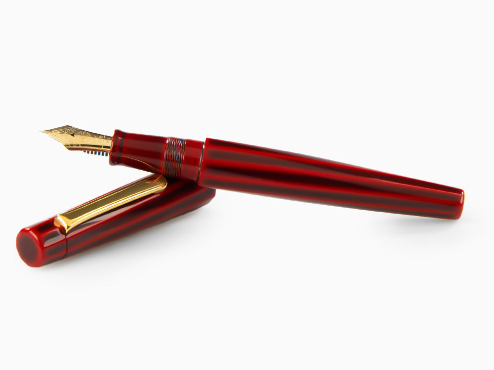 Nakaya Writer Füllfederhalter Aka-Tamenuri, Decapod Twisted