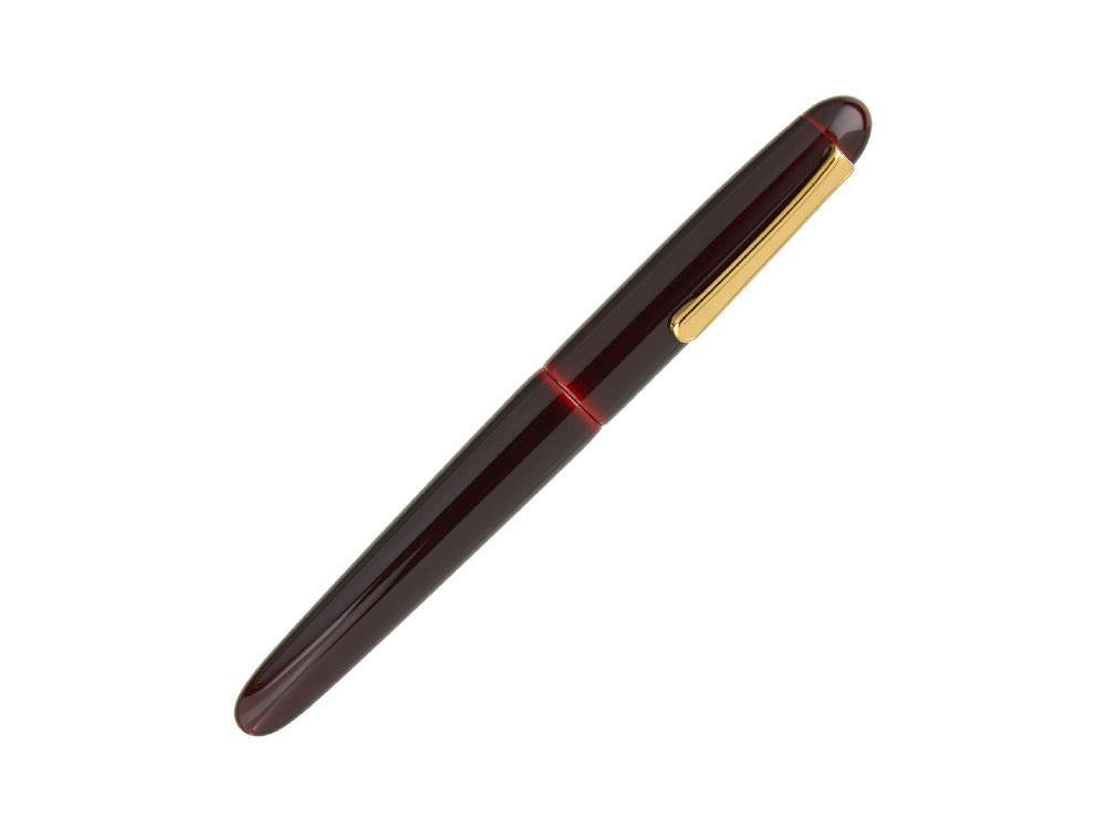Nakaya Writer Füllfederhalter, Aka Tamenuri, Naturkautschuk und Urushi