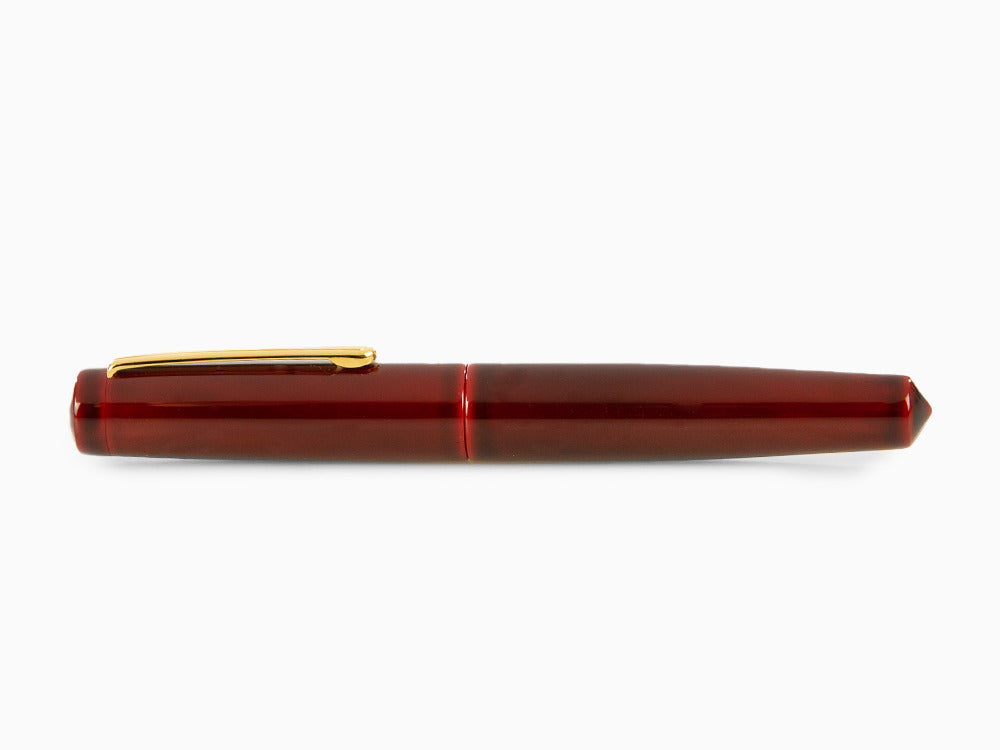 Nakaya Writer Füllfederhalter Aka-Tamenuri, Piccolo, Vergoldet