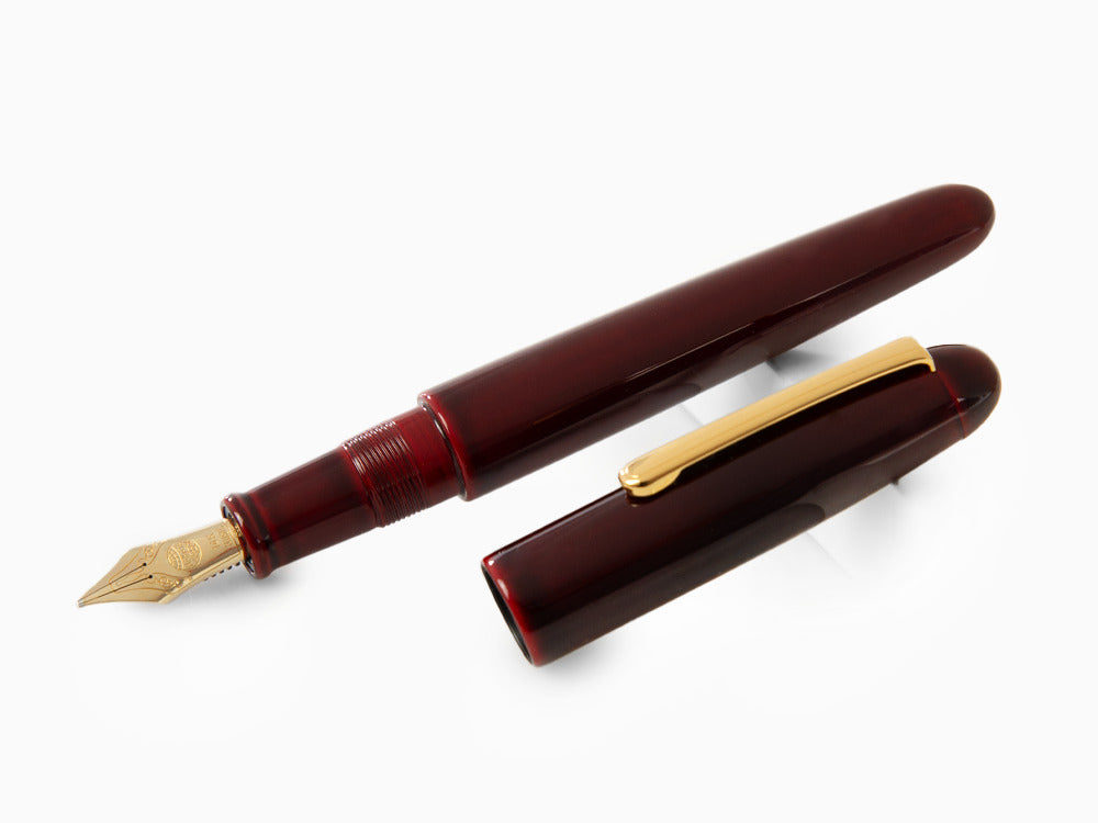 Nakaya Writer Portable  Füllfederhalter, Aka Tamenuri, Naturkautschuk